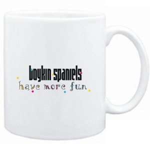  Mug White Boykin Spaniels have more fun Dogs: Sports 