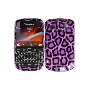  BlackBerry Bold 9900 Graphic Case   Purple Leopard 