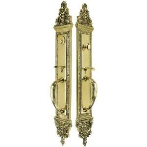  Bramante Thumb Latch Entry Set In Unlacquered Brass.