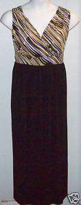 NWT Sz 1X I.N.C. WOMAN Occasion Dress Black Empire $135  