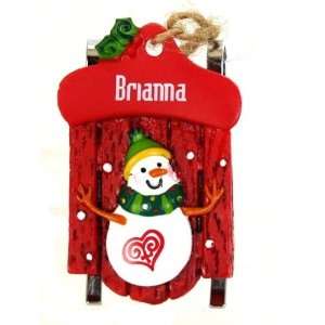  Ganz Personalized Brianna Christmas Ornament: Home 