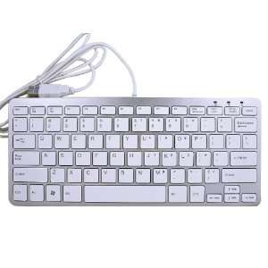  OrientEX Super Slim 78 Key Wired USB 2.0 Mini Keyboard for PC, Mac 