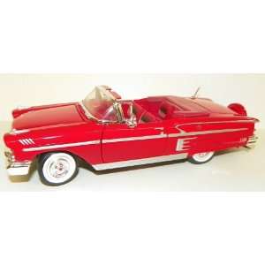   Scale Diecast 1958 Chevy Impala Convertible in Color RED: Toys & Games