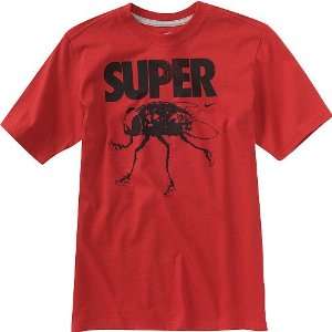  Nike Mens Super Fly Basketball T Shirt Red: Sports 