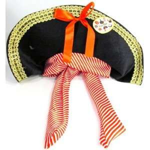  Party Supplies hat pirate w/red and white scarf Toys 