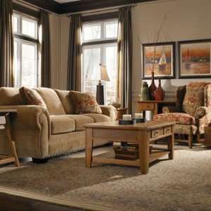 Broyhill Cambridge 2 Piece Sofa and Accent Chair Set: Home 