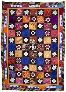 Absolutely amazing unusual design. A quilt of hand made (ikat adras 