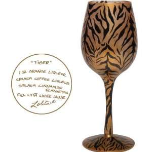  Lolita Glasses   Tiger Wine Glass!!!: Kitchen & Dining