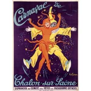  Carnaval de Chalon Sur Saone by J. De Gislain. Size 16.50 