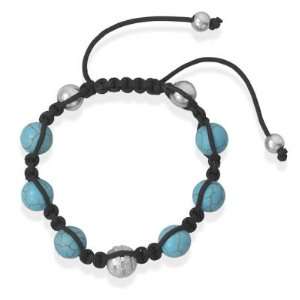   Macrame Bracelet with Turquoise Beads. 100% Satisfaction Guaranteed