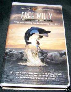 Free Willy VHS MOVIE 085391800033  