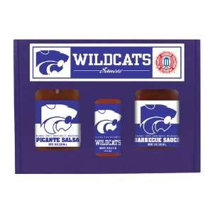   Wildcats TailGate Set (Hot Sauce, BBQ and Salsa): Kitchen & Dining