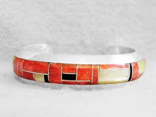 Navajo Bracelet Orange Spiny Oyster S Silver Sm Wrists  