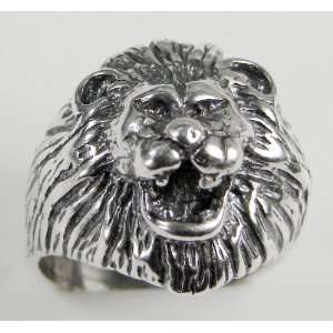  Sterling Silver Lion Ring Size 12 Made in the USA Jewelry