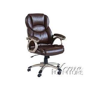 Acme Furniture Brown Bycast PU Pneumatic Lift Office Chair 09769