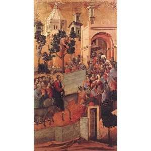   name Entry into Jerusalem, By Duccio di Buoninsegna 
