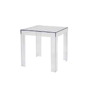  Parq Clear Acrylic Modern End Table: Home & Kitchen