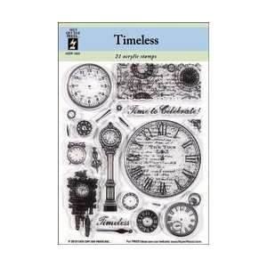 New   Hot Off The Press Acrylic Stamps 5.5X7 Sheet   Timeless by Hot 