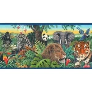  Jungle Animals Wallpaper Border: Home Improvement