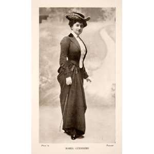 1909 Print Maria Guerrero Torija Spain Theatre Actor Actress Producer 