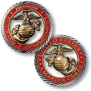  U.S. Marine Corps Core Values Coin: Toys & Games