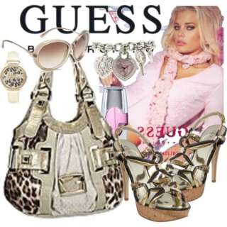 known around the world for lux fashion the guess label is associated 