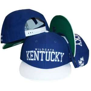Kentucky Wildcats Two Tone Blue/White Snapback Adjustable Plastic Snap 