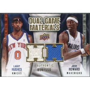   Dual Gold #DGHH Josh Howard Larry Hughes /150 Sports Collectibles