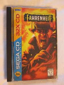 Fahrenheit (Sega CD, 32X) Complete in Case Near Mint! 010086044386 