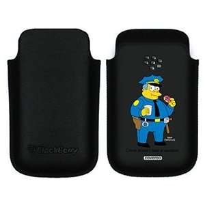  Chief Wiggum on BlackBerry Leather Pocket Case 