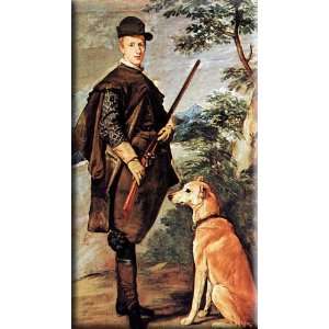 Cardinale Infante Ferdinand of Austria as Hunter 17x30 Streched Canvas 