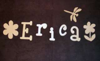 10 PERSONALIZED WOODEN WALL LETTERS BABY NURSERY WOOD  