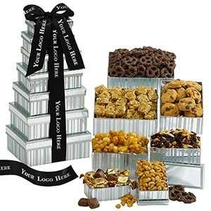 Your Logo Here Corporate Sweets Tower Customized Ribbon Minimum 12 