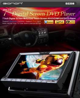 Inch Digital Screen Motorized Touch Screen AVI/DVD/MP3/VCD/CD Player