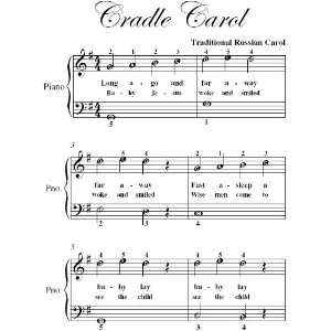    Cradle Carol Easy Piano Sheet Music Christmas Carol Books