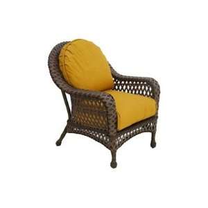  Suncoast Tuscany Wicker Cushion Arm Patio Lounge Chair 