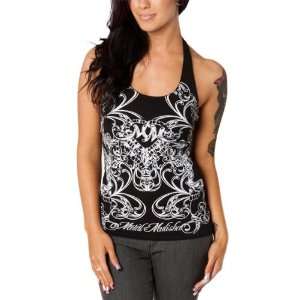  Metal Mulisha Adorned Halter Womens Tank Fashion Shirt w 