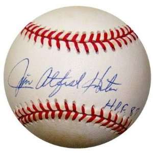  Jim Catfish Hunter HOF 1987 SIGNED Official AL Baseball 