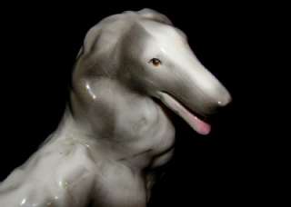 Art Deco 1920s Goldscheider Wolfhound Borzoi Figurine  