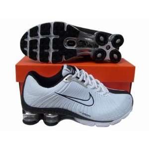  Nike Shox R4 White/Black Running Shoe Men, Sports 