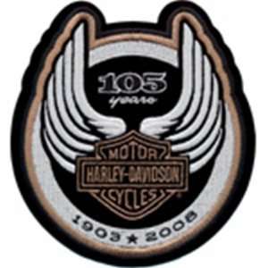  Harley Davidson 105th Original Patch (Small): Automotive