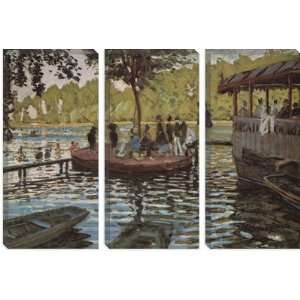  La Grenouillere 1869 by Claude Monet Canvas Painting 