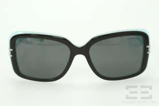   & Co. Black & Tiffany Blue Crystal Atlas Sunglasses 4025 B  