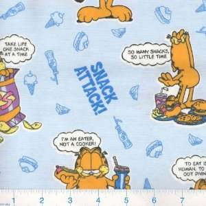   Garfield Snack Attack Fabric By The Yard Arts, Crafts & Sewing