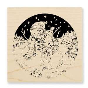  Stampendous Q044 Snow Couple: Arts, Crafts & Sewing