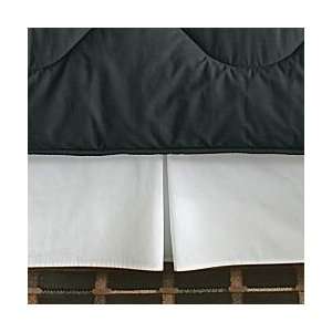   Home Expressions Pleated Bedskirt Cool White Full: Home & Kitchen