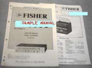 FISHER AUDIO COMP SERVICE MANUAL MC 4520,21,30 lot#16  