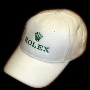 White Rolex Hat, White Rolex Cap, One Size Fits All.:  