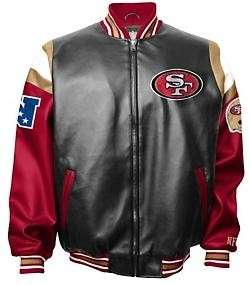 San Francisco 49ers NFL Colorblocked Varsity Jacket by G III S,M,L,XL 