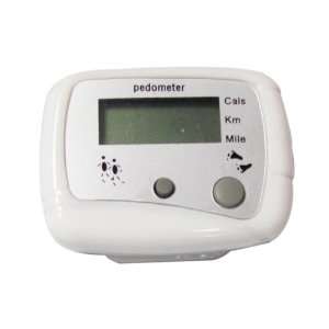    Digital Electronic Step Counter Pedometer White